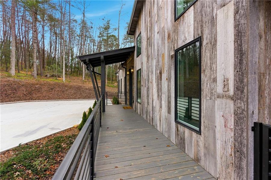 Exterior details and patio area of a home in , Blue Ridge (Image 23).