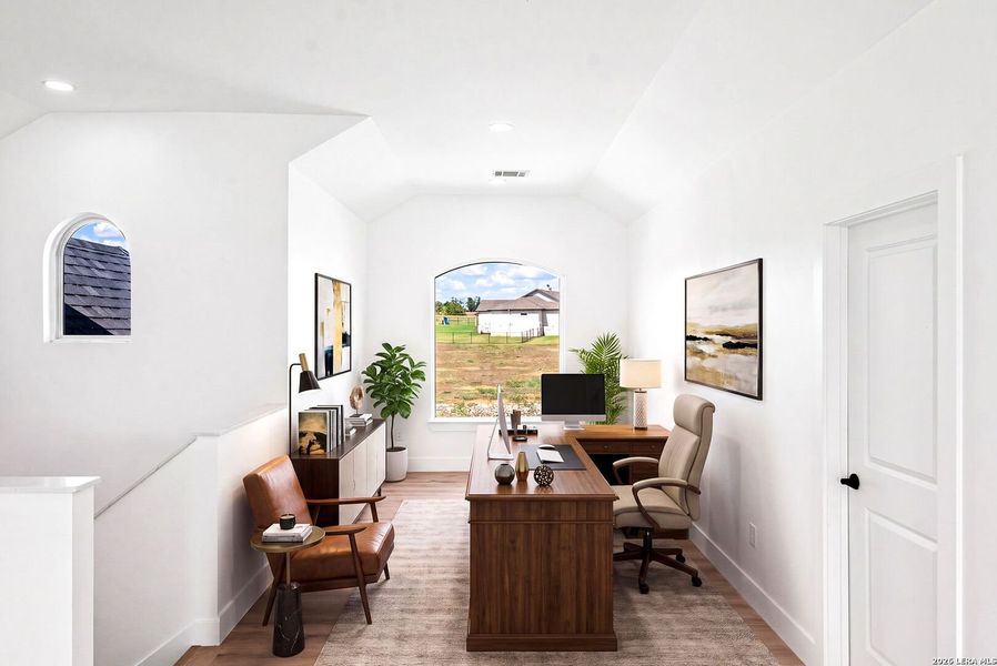 Furnished interior view inside a new home in , Kyle (Image 40).