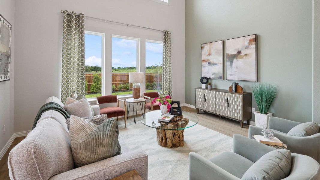 Representative furnished interior of a home built from the Magnolia by Brightland Homes in Hulen Trails, Fort Worth (Image 5).