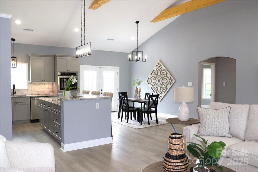 Furnished interior view inside a new home in , Lenoir (Image 16).