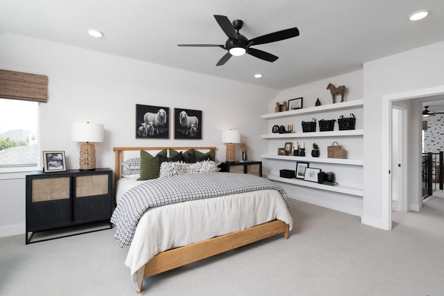 Representative furnished interior of a home built from the Laurel by Tri Pointe Homes in The Retreat at Harvest, Argyle (Image 8).