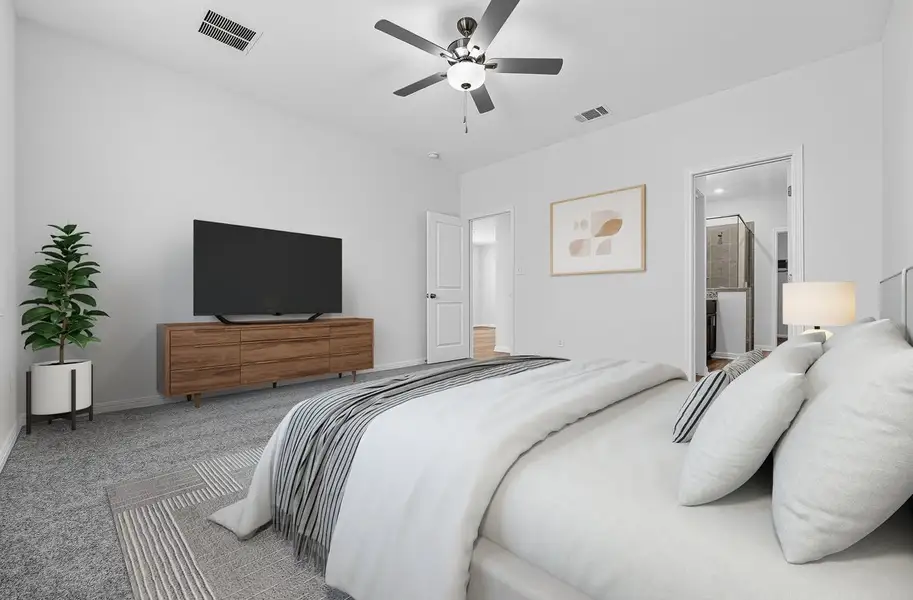 Furnished interior view inside a new home in Sunfield, Buda (Image 13).