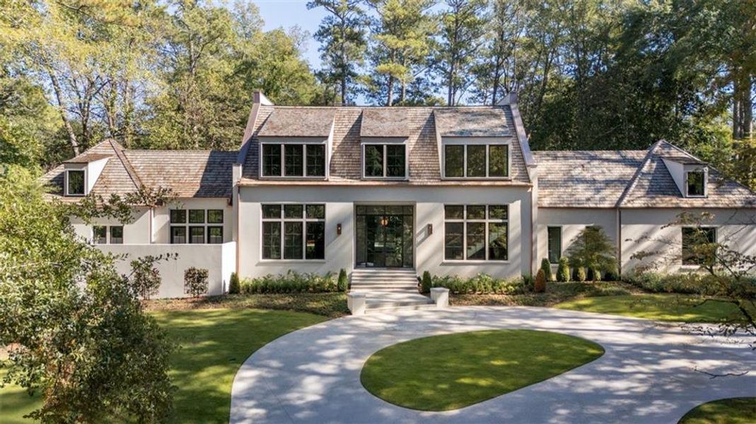 Front exterior of a new home in , Atlanta, GA, highlighting curb appeal (Image 26).