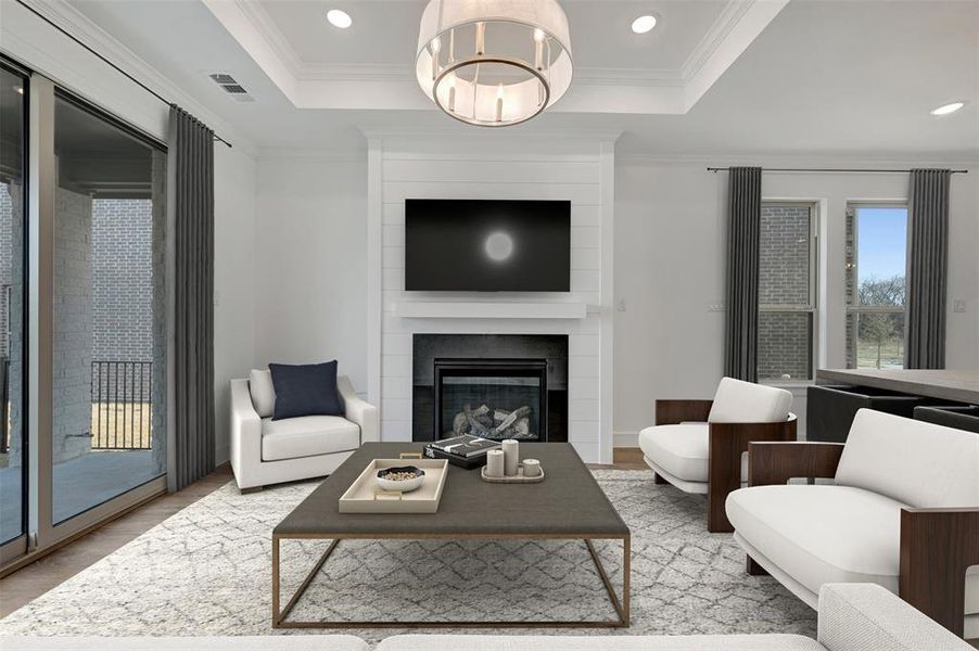 Furnished interior view inside a new home in Heath Golf & Yacht Villas, Heath (Image 15).