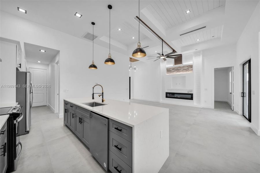 Furnished interior view inside a new home in , Cape Coral (Image 16).