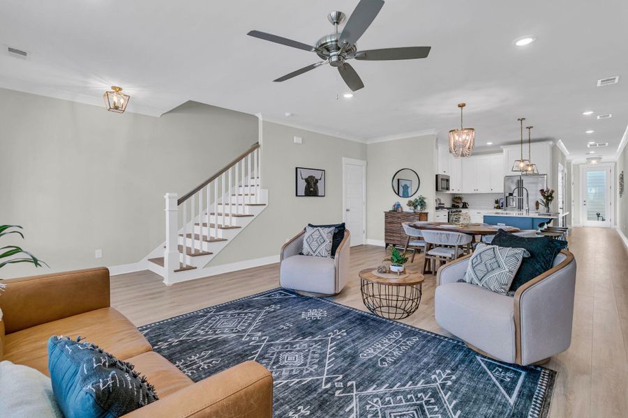 Furnished interior view inside a new home in , Summerville (Image 8).