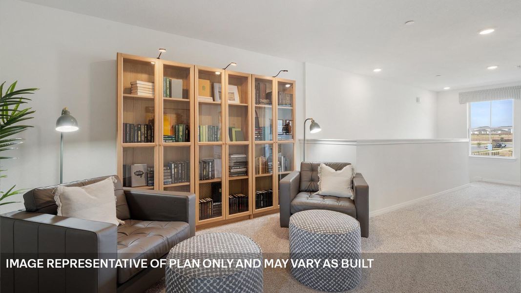 Furnished interior view inside a new home in Avery Centre, Round Rock (Image 26).