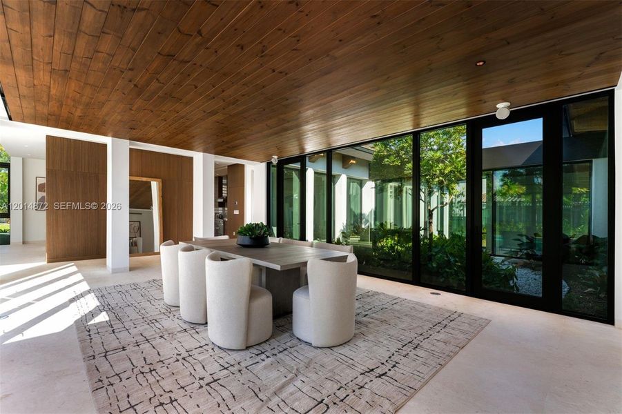 Exterior details and patio area of a home in , Coral Gables (Image 20). Exterior details and patio area of a home in , Coral Gables (Image 20).
