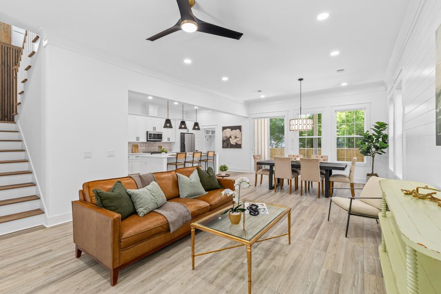 Furnished interior view inside a new home in , North Charleston (Image 7).