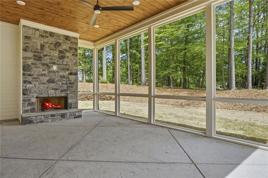 Exterior details and patio area of a home in , Ball Ground (Image 34).