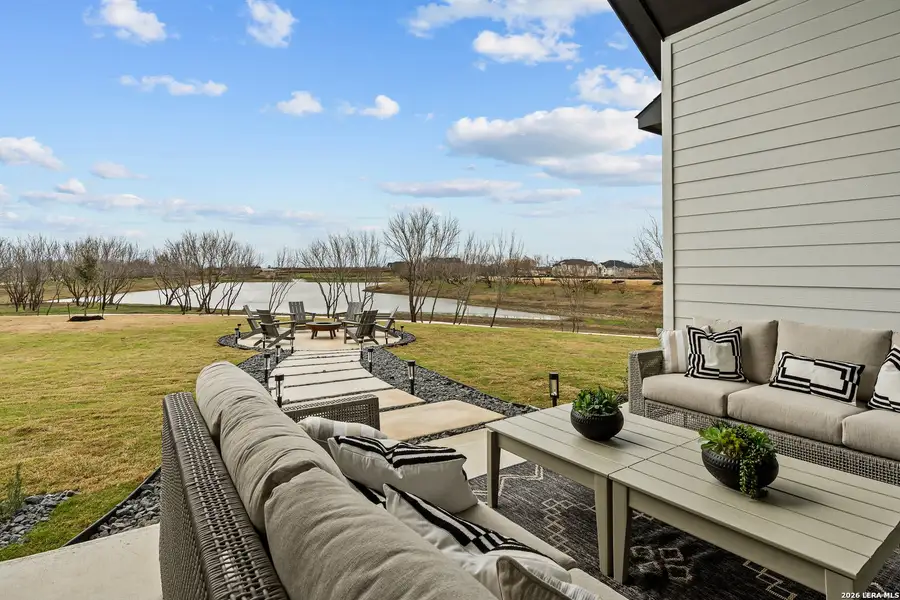 Exterior details and patio area of a home in Esperanza, Boerne (Image 2). Exterior details and patio area of a home in Esperanza, Boerne (Image 2).
