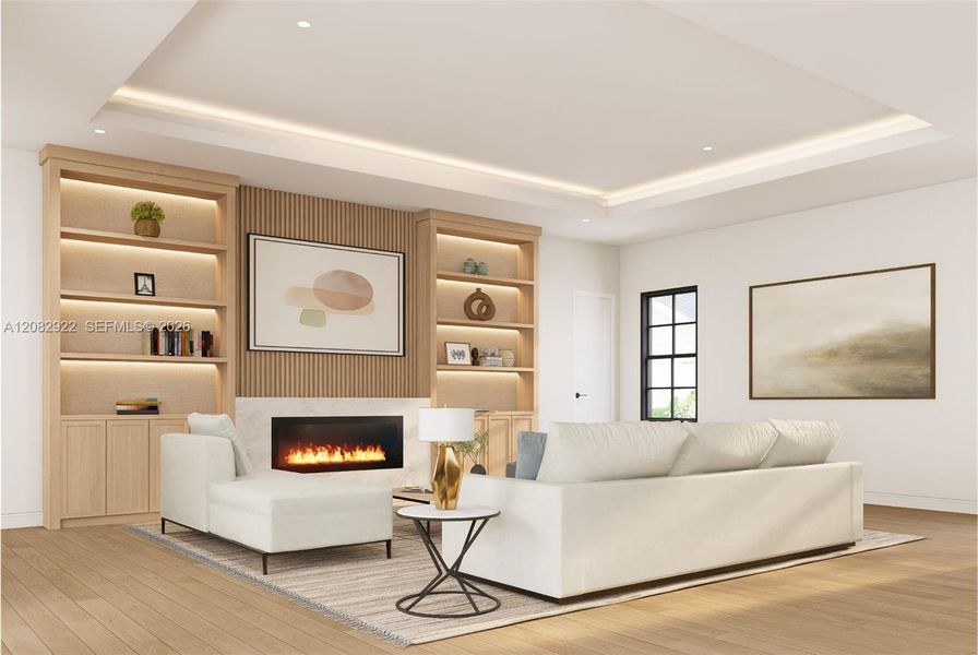 Furnished interior view inside a new home in , Boynton Beach (Image 8).