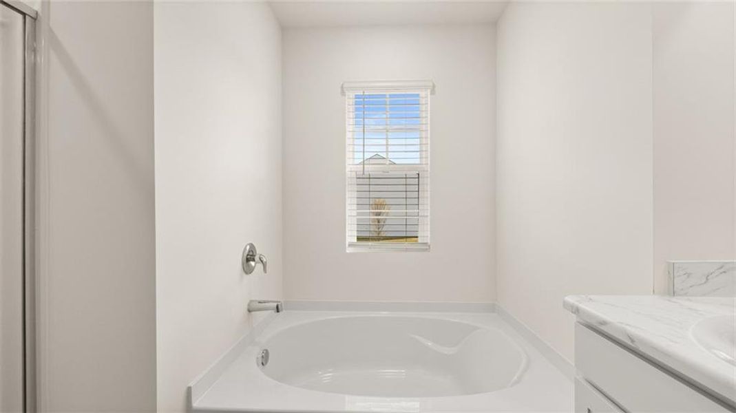 Furnished interior view inside a new home in Brooks Station, Dacula (Image 11).