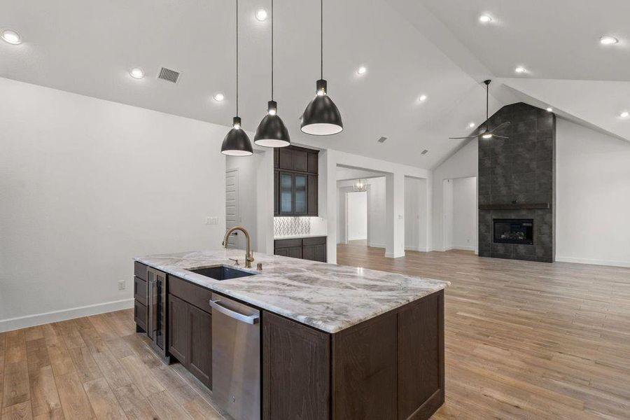 Custom Built in bar