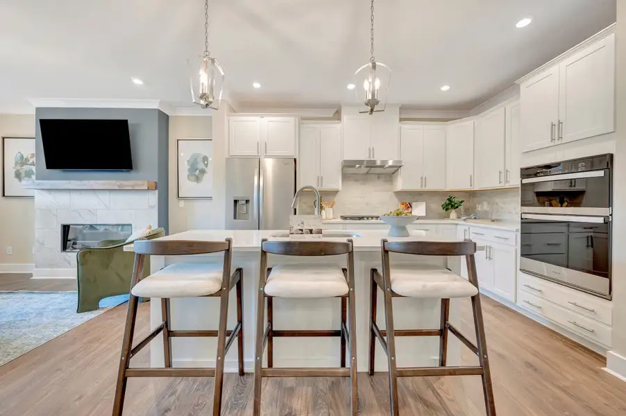 Representative furnished interior of a home built from the Maxwell by Beazer Homes in Roberts Crossing, Cary (Image 5).