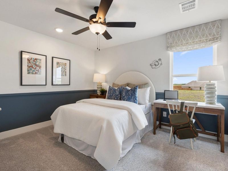 Furnished interior view inside a new home in Mercer Meadows, Royse City (Image 16). Furnished interior view inside a new home in Mercer Meadows, Royse City (Image 16).