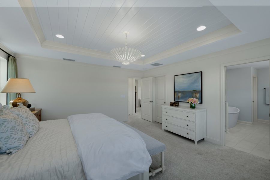 Representative furnished interior of a home built from the Liberty by Riverside Homes in Mariposa at EverRange, Jacksonville (Image 42).