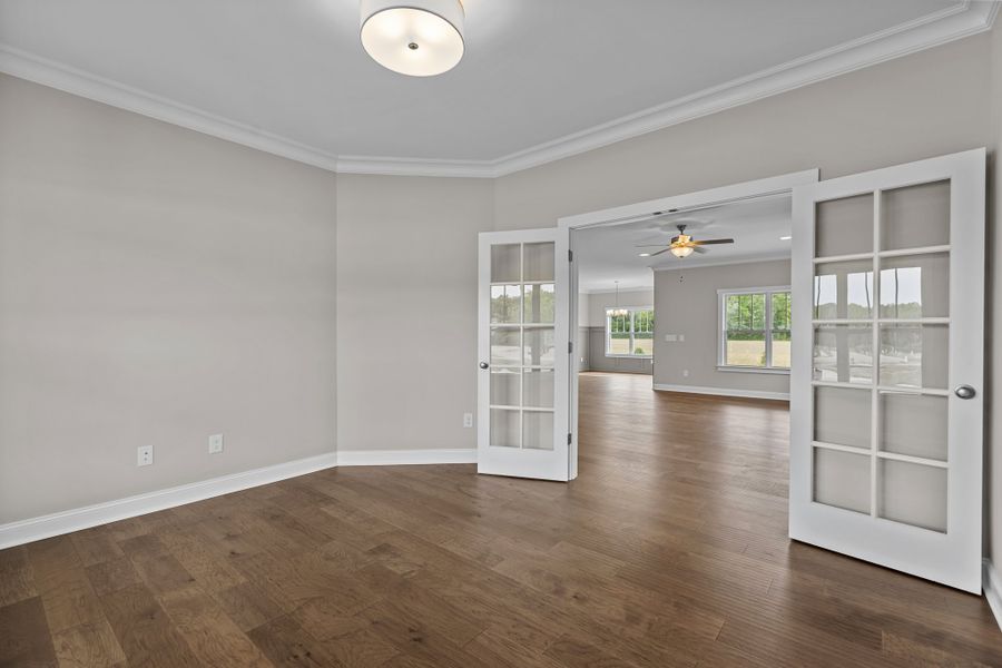 Representative unfurnished interior of a home built from the Haddock by Bill Clark Homes in Laurel Oaks, Greenville (Image 19).