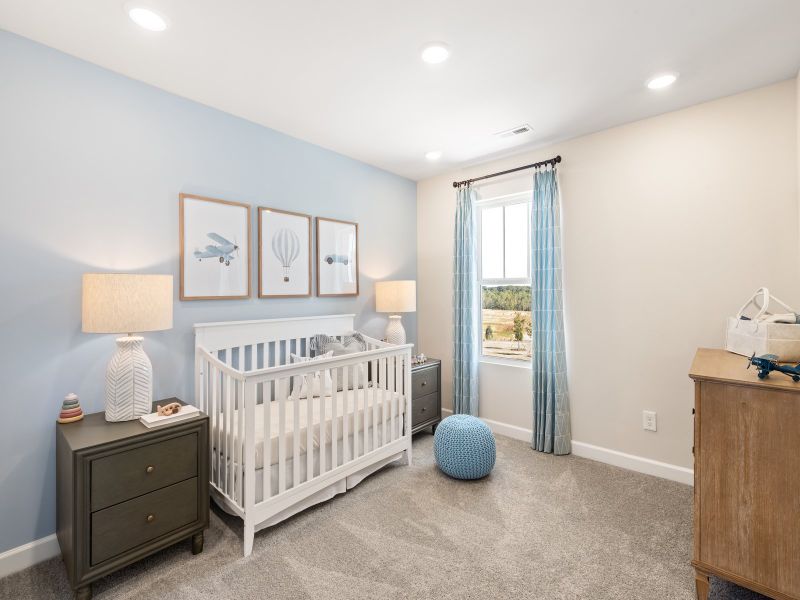 The Dallas floorplan features two secondary bedrooms. The Dallas floorplan features two secondary bedrooms.