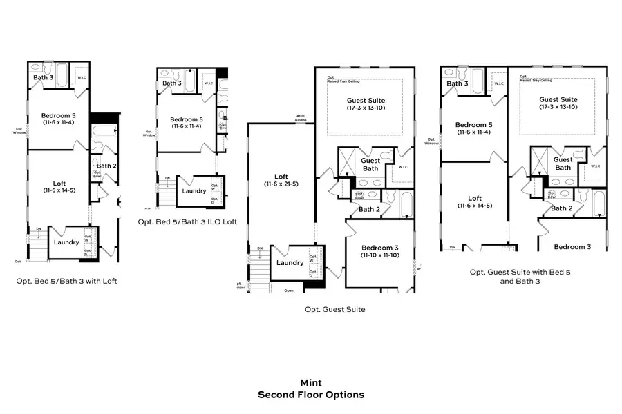 2D floor plan layout of this home in Provisions at Courtland, Sanford, NC (Image 4).