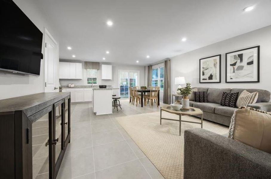 Furnished interior view inside a new home in Terra Lago Townhomes, Indiantown (Image 10).
