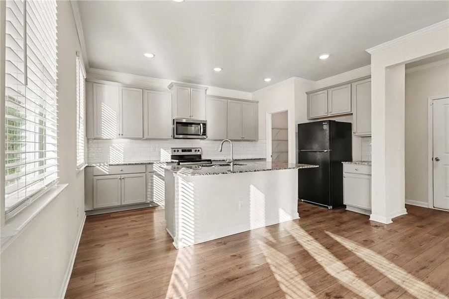 Furnished interior view inside a new home in , Atlanta (Image 8).