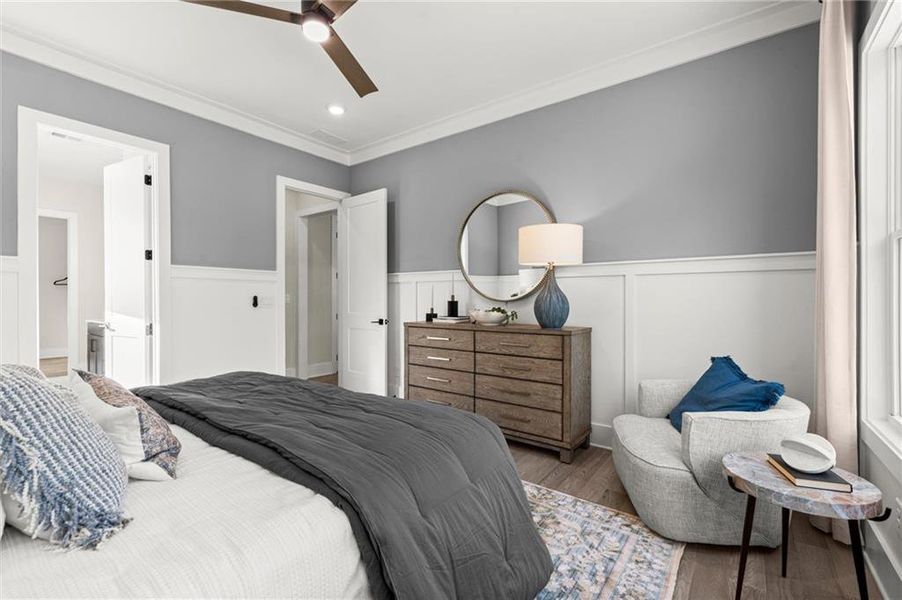 Furnished interior view inside a new home in Hillgrove Preserve, Powder Springs (Image 28).