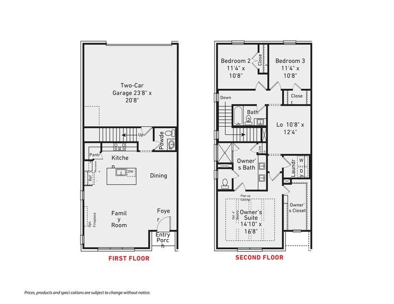 2D floor plan layout of this home in , McKinney, TX (Image 3).