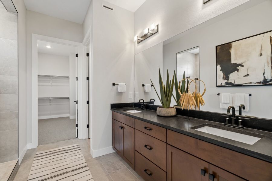 Representative furnished interior of a home built from the Ferrara by Pulte Homes in Hilltop at Inspiration, Aurora (Image 7).