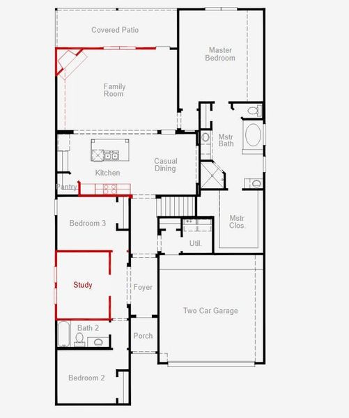 2D floor plan layout of this home in Painted Tree, McKinney, TX (Image 2). 2D floor plan layout of this home in Painted Tree, McKinney, TX (Image 2).