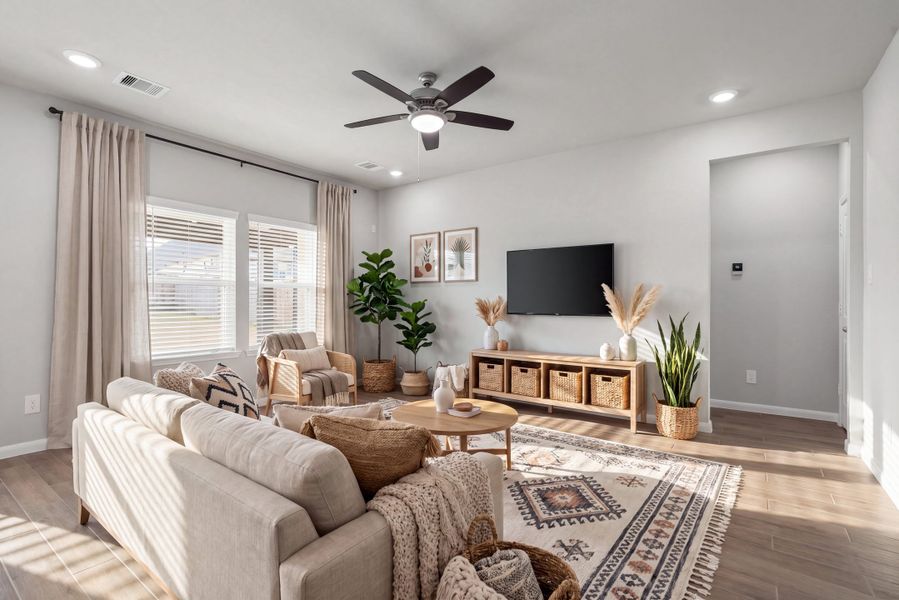Furnished interior view inside a new home in Montgomery Ridge, Montgomery (Image 6).