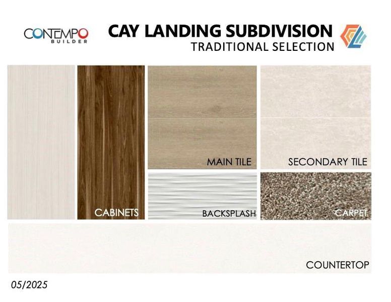 Sample of building materials used in homes in Cay Landing, Houston (Image 20).