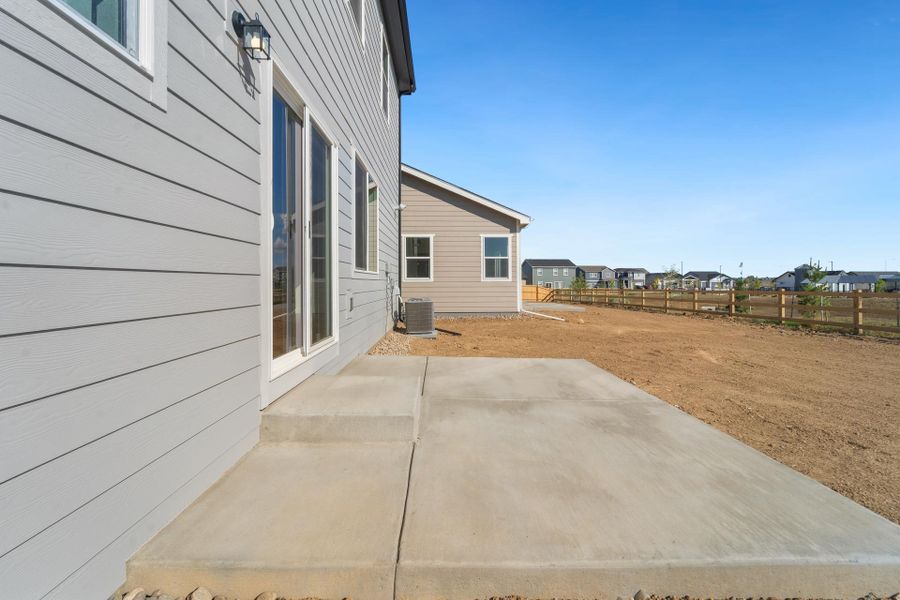 Exterior details and patio area of a home in Granary, Johnstown (Image 16).