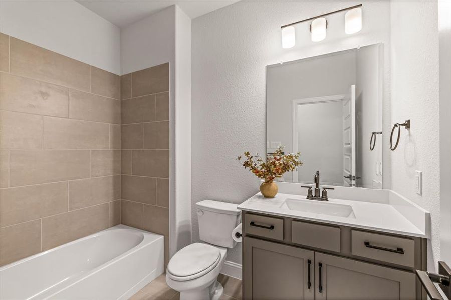 Furnished interior view inside a new home in Lovers Landing, Forney (Image 9). Furnished interior view inside a new home in Lovers Landing, Forney (Image 9).