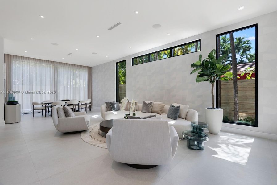 Furnished interior view inside a new home in , Miami (Image 14).