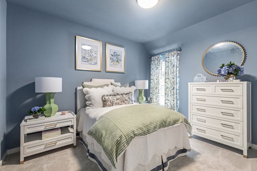 Representative Secondary Bedroom - some options shown Representative Secondary Bedroom - some options shown