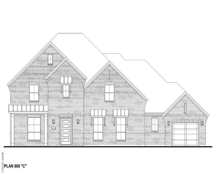 Plan 860 Elevation C