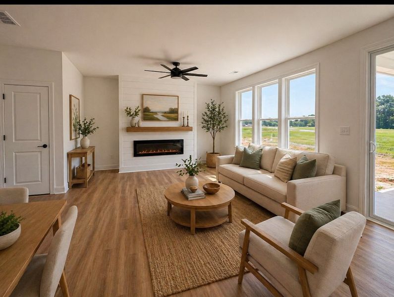 Furnished interior view inside a new home in Dixon Grove, Grimesland (Image 8).