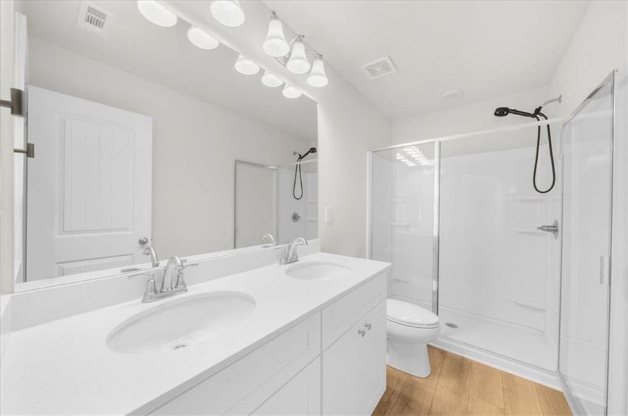 Furnished interior view inside a new home in , Atlanta (Image 32).