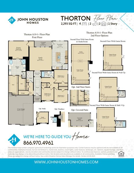 2D floor plan layout for the Thorton by John Houston Homes in Jordan Meadows, Midlothian, TX (Image 1). 2D floor plan layout for the Thorton by John Houston Homes in Jordan Meadows, Midlothian, TX (Image 1).
