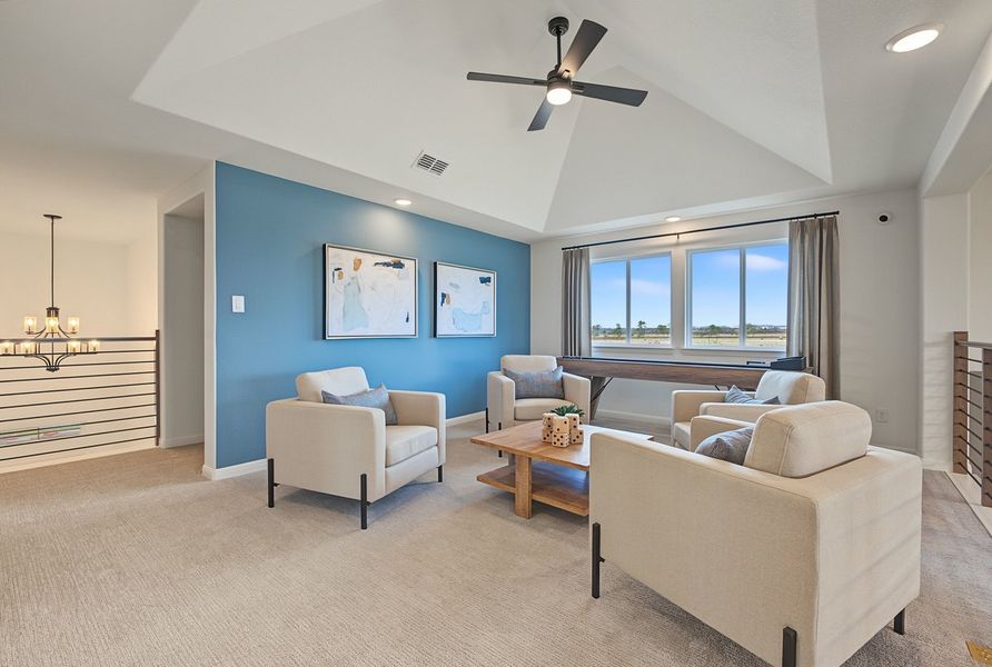 Furnished interior view inside a new home in Leonard Trails, Anna (Image 32).