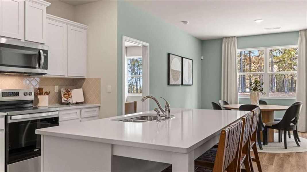 Furnished interior view inside a new home in Poplar Preserve, Newnan (Image 34).