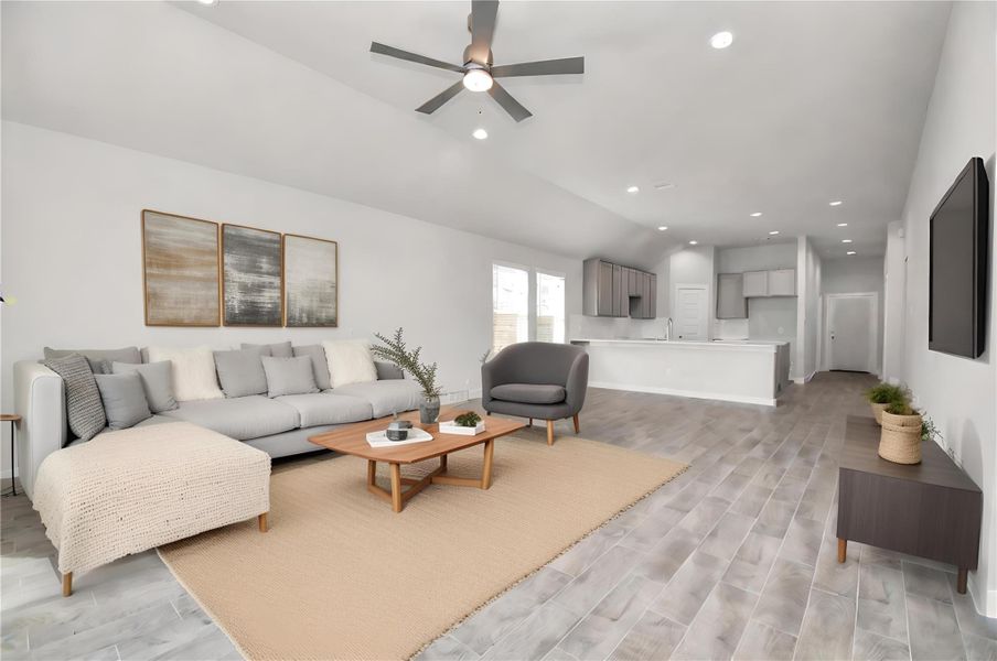 *Virtually Staged* Family Room.