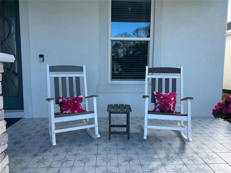 Exterior details and patio area of a home in , Sarasota (Image 24).