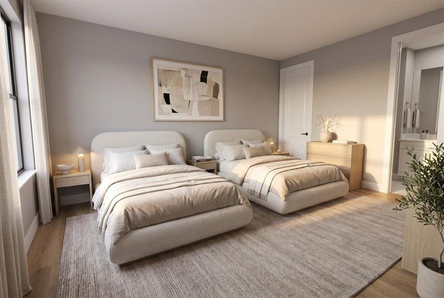 Furnished interior view inside a new home in Bella Collina, Montverde (Image 27).