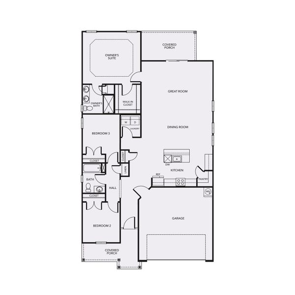 2D floor plan layout for the The Primrose by Chesapeake Homes in Terrapin, Leland, NC (Image 5). 2D floor plan layout for the The Primrose by Chesapeake Homes in Terrapin, Leland, NC (Image 5).