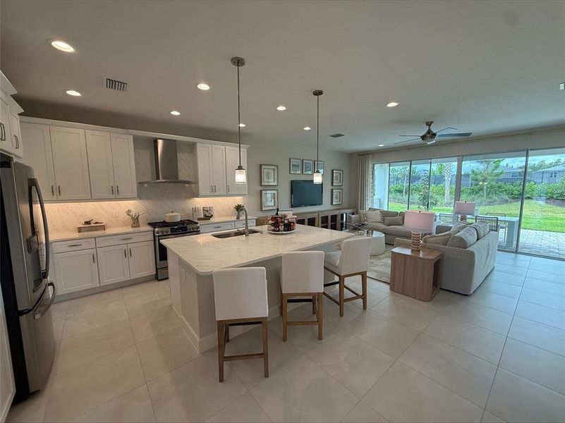 Furnished interior view inside a new home in Valencia Ridge (55+), Wesley Chapel (Image 16).