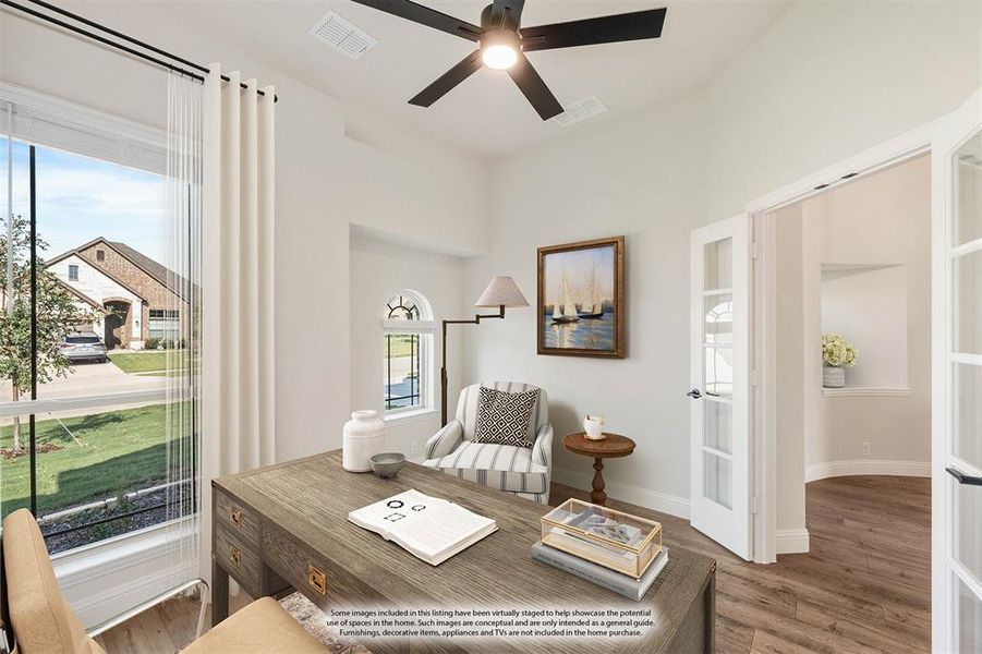 Furnished interior view inside a new home in Coyote Crossing, Godley (Image 10).