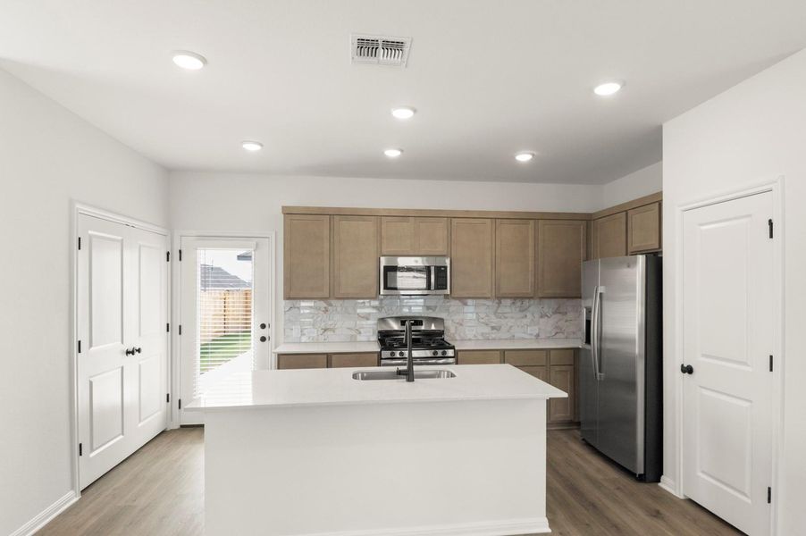 Furnished interior view inside a new home in Trace, San Marcos (Image 5).