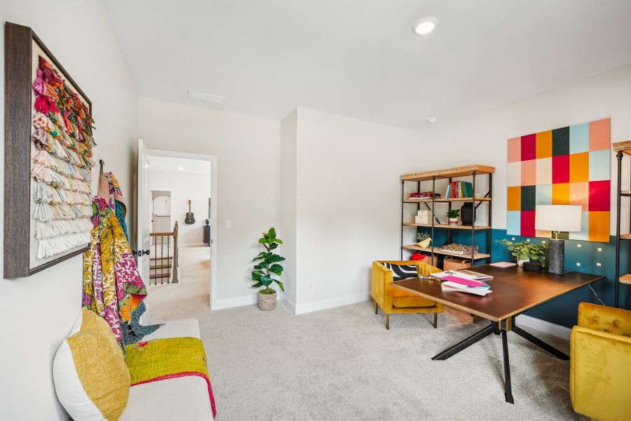 Representative furnished interior of a home built from the Essex by Taylor Morrison in Bennett Farm, Loganville (Image 25).